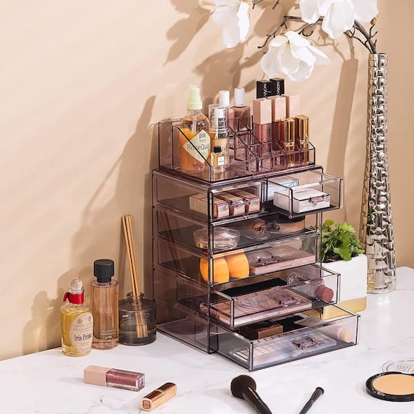 EXCLUSIVE SALE*, Clear Acrylic Makeup Brush Holders, 3 Slot Vanity Organizer  Stand - Makeup Tools & Accessories, Facebook Marketplace