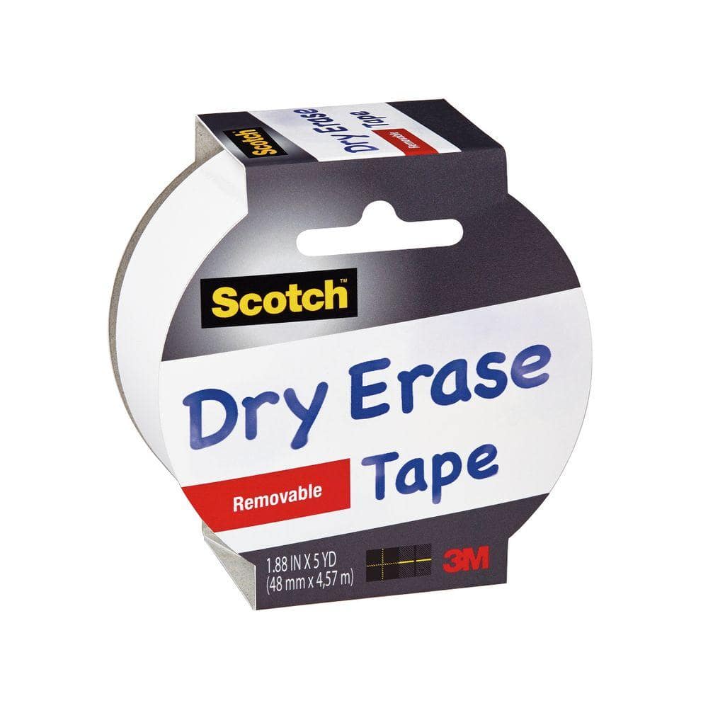 Scotch Dry Erase Tape 3 Core 1.88 x 5 Yd. Blue - Office Depot