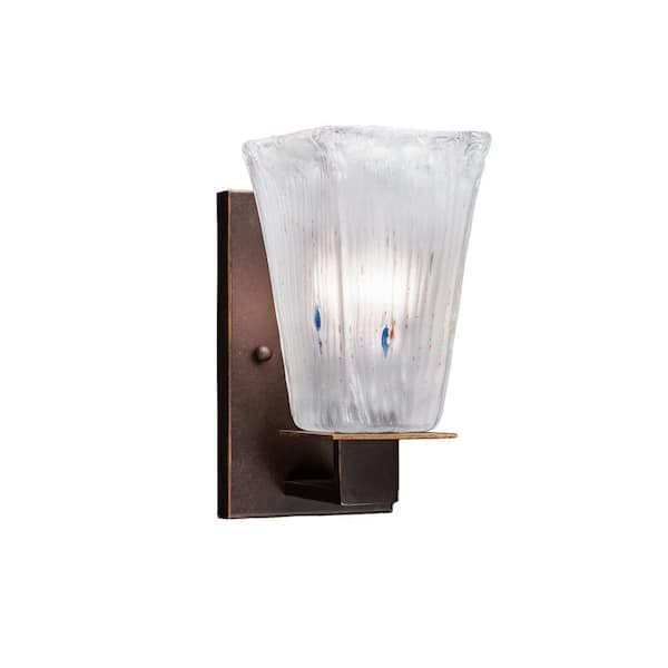 Unbranded Aspen 1-Light Dark Granite Wall Sconce