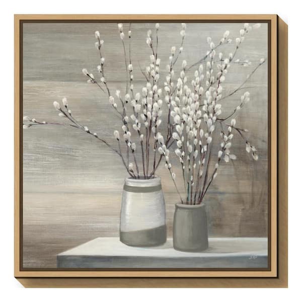 Pussy Willow Still Life With Designs Painting by Julia Purinton - Fine Art  America