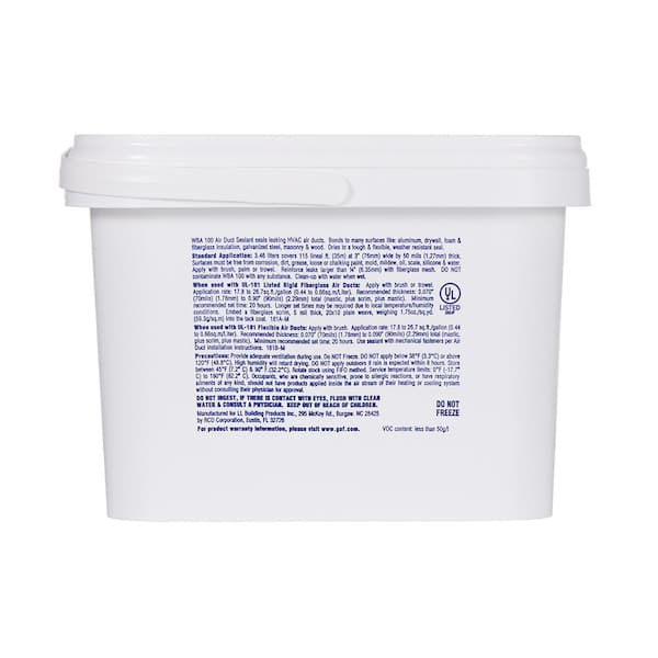Master Flow Water Based Mastic 0.91 Gal. Tub WBA100 - The Home Depot