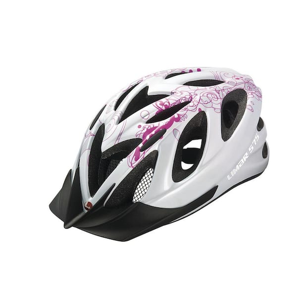 Limar 575 White and Pink Sport Action Bicycle Helmet