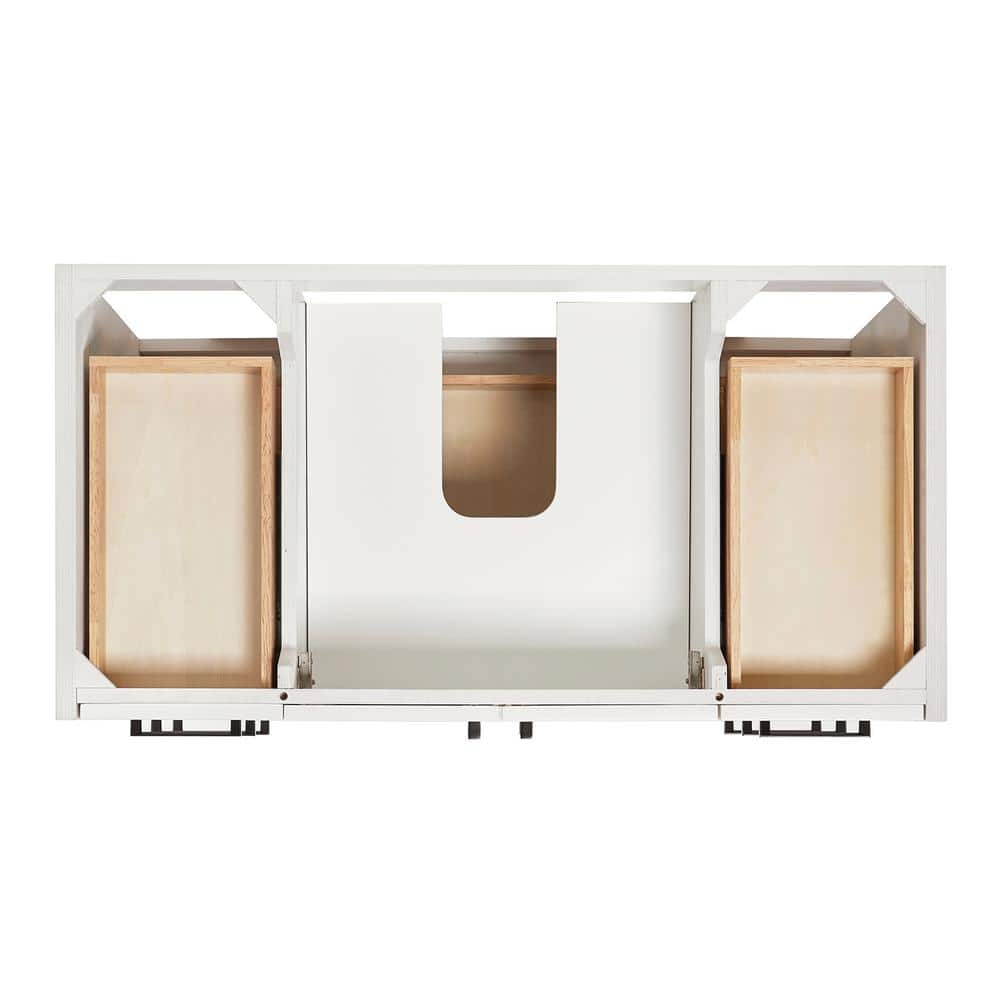 Kelly 42" White Wood Single Bath Vanity with Carrara Quartz Top