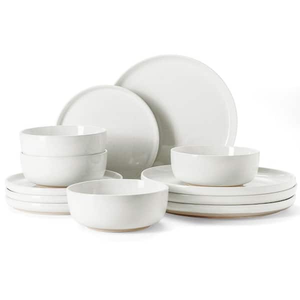 12-Piece Multicolor Stoneware Dinnerware Set (Service for 4), Microwave Dishwasher Safe, High-Quality ORC Ceramic Clay