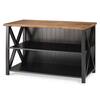 Welwick Designs 30 In Black Reclaimed, 30 In White Reclaimed Barn Wood 2 Shelf Accent Bookcase