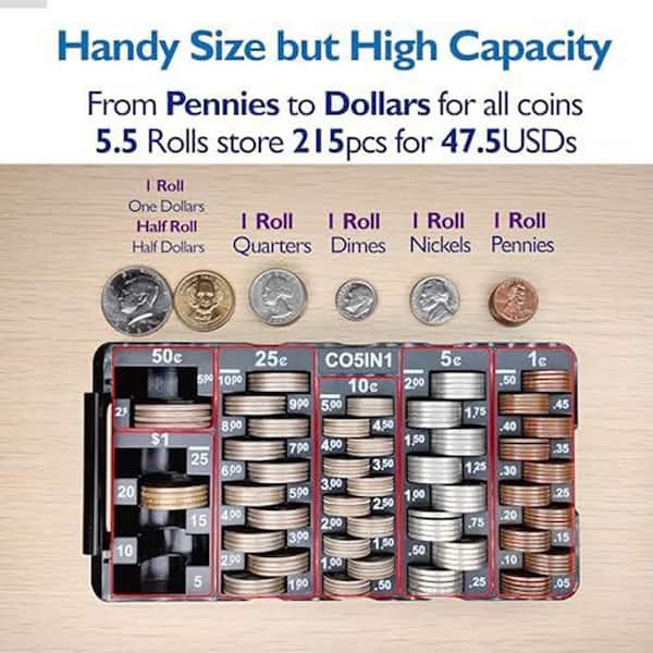 USD Coin Counter Sorter And Wrapper Machine Money Counter Organizer