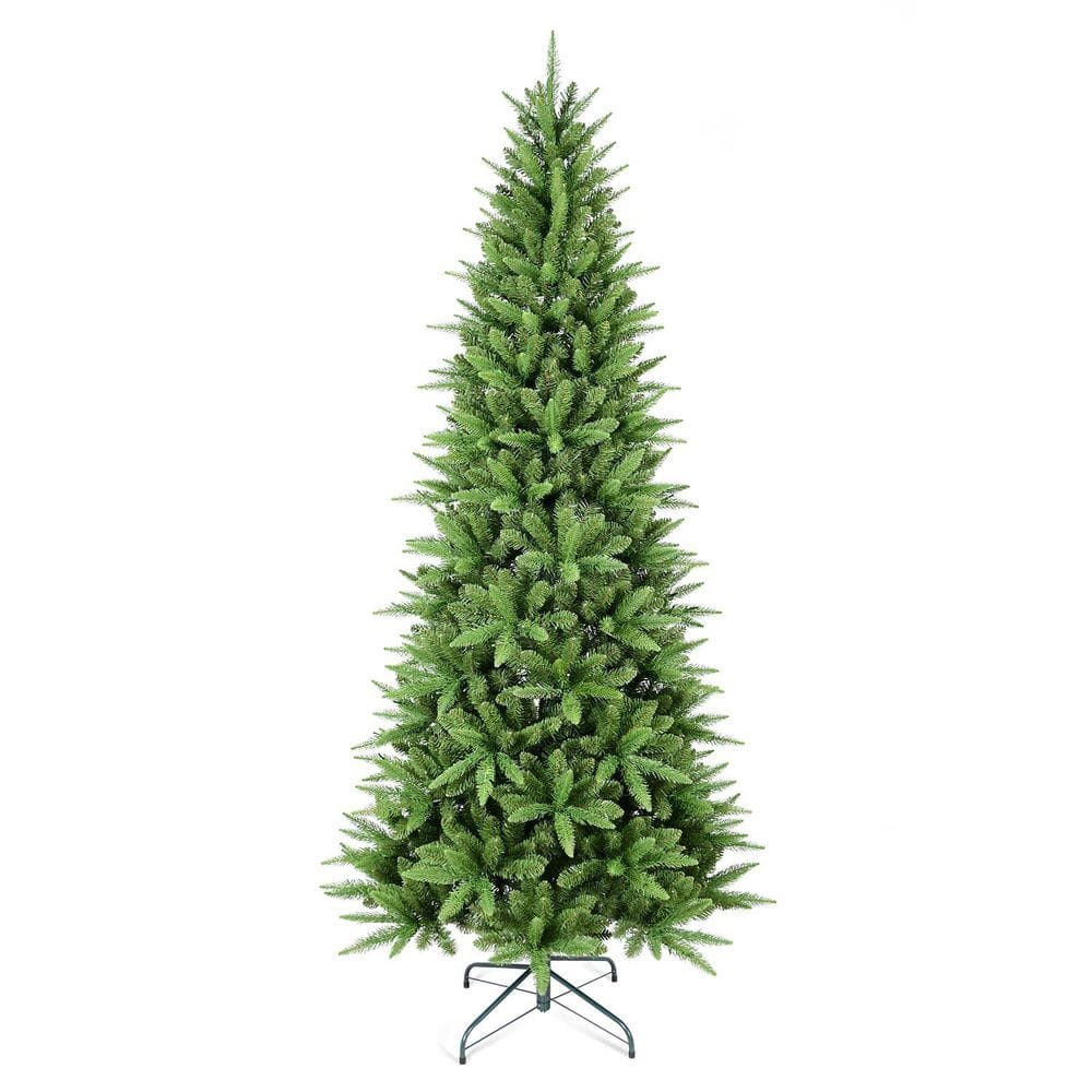 4 ft. Slim Christmas Tree with 424 Tips, PE Plus PVC Branches, Hinged Design for Easy Setup, Stable Metal Stand price history on PriceWatchPro