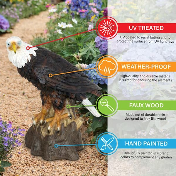 Exhart Bald Eagle Statue 12600-RS - The Home Depot