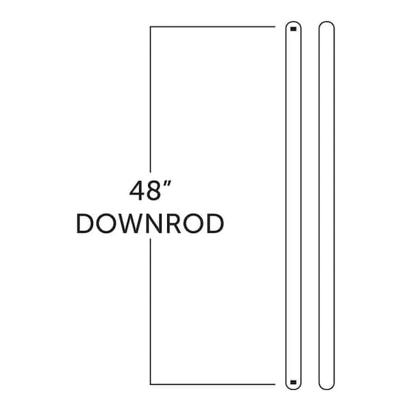 Satin Nickel Extension Downrod 