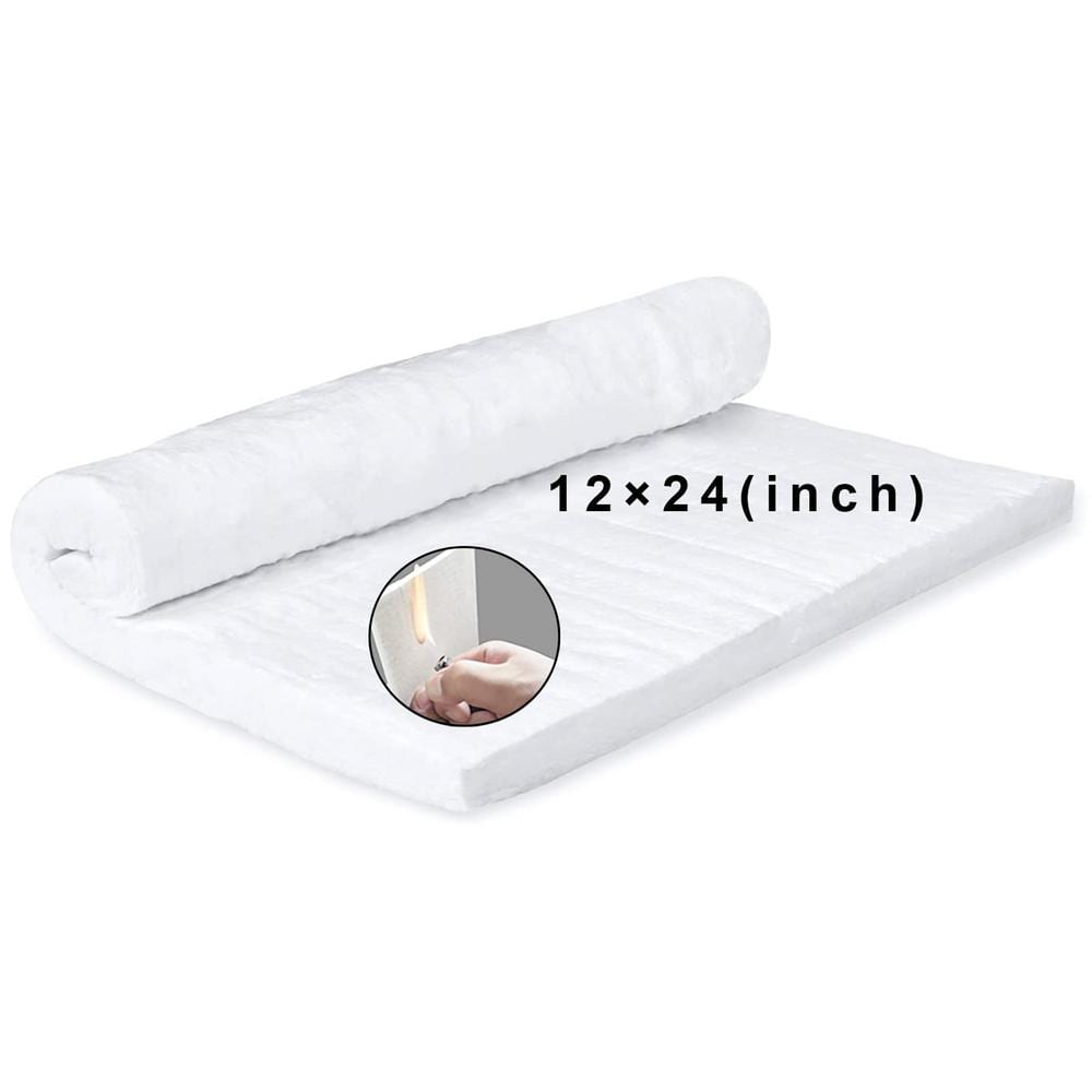 24 x 12 in. x 1 in. Th 2400F Fireproof Insulation Baffle, Resistance Cerami