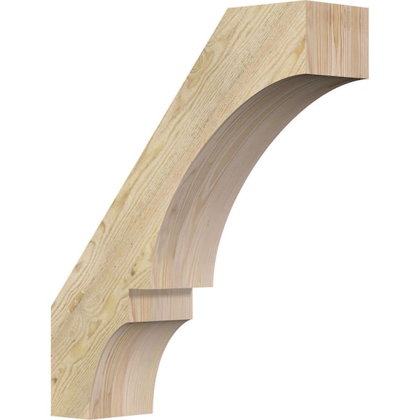 Ekena Millwork 6"W x 22"D x 26"H Balboa Rough Sawn Knee Brace, Douglas Fir