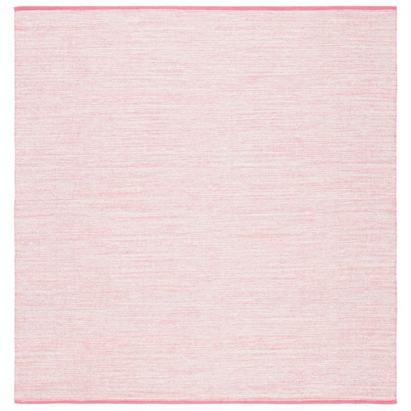 SAFAVIEH Montauk Pink/Fuchsia 6 ft. x 6 ft. Solid Color Square Area Rug