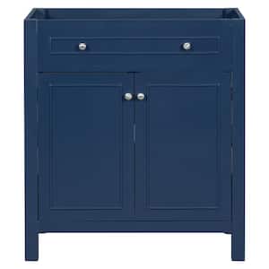 29.4 in. W x 17.9 in. D x 33 in. H Bath Vanity Cabinet without Top in Blue