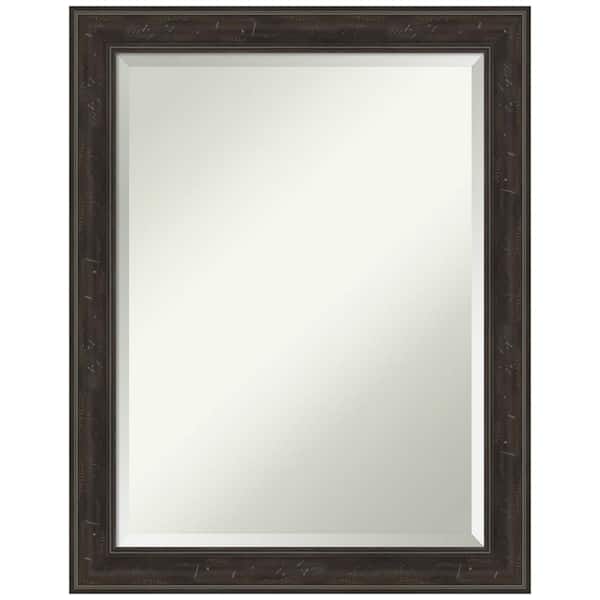 Amanti Art Shipwreck Greywash Narrow 22 in. H x 28 in. W Framed Wall Mirror