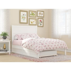 NoHo White Full Bed with Twin Trundle
