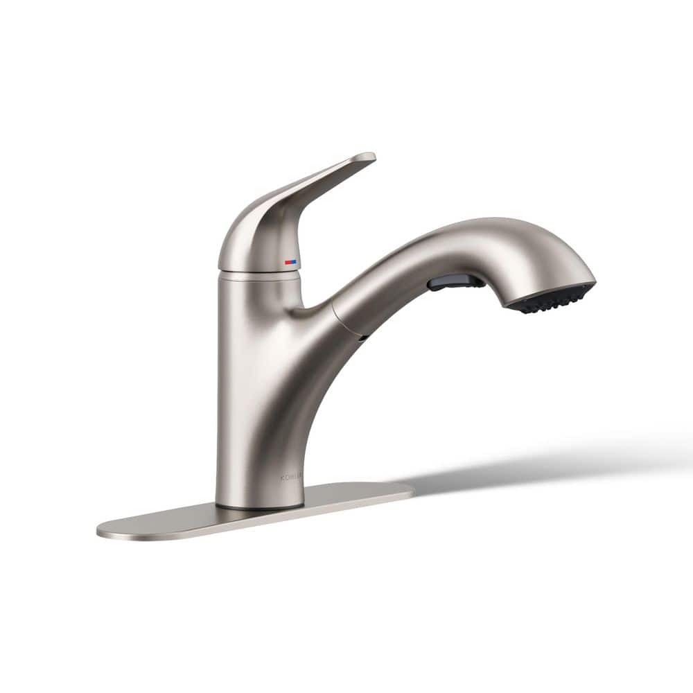 KOHLER Jolt Single Handle Standard Kitchen Faucet in Vibrant