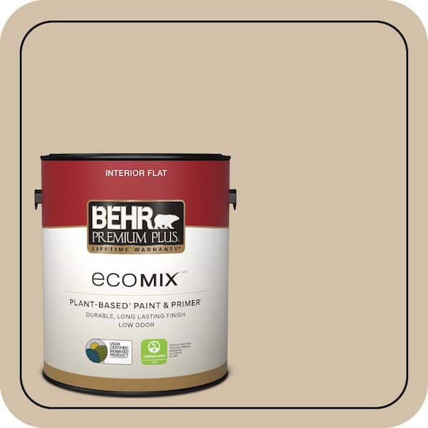 1 gal. #PPU7-08 Baja Flat EcoMix Plant-Based Interior Paint & Primer
