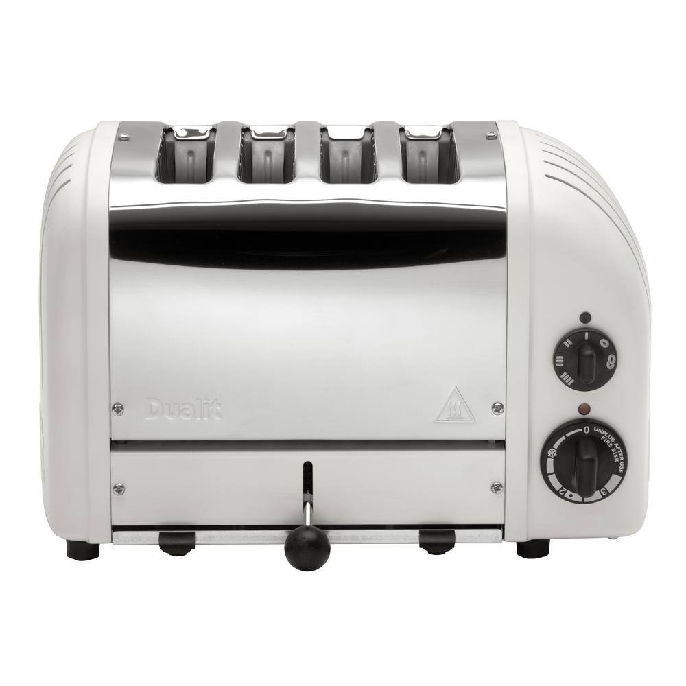 Dualit New Gen 4-Slice Matt Porcelain Wide Slot Toaster with Built-In ...