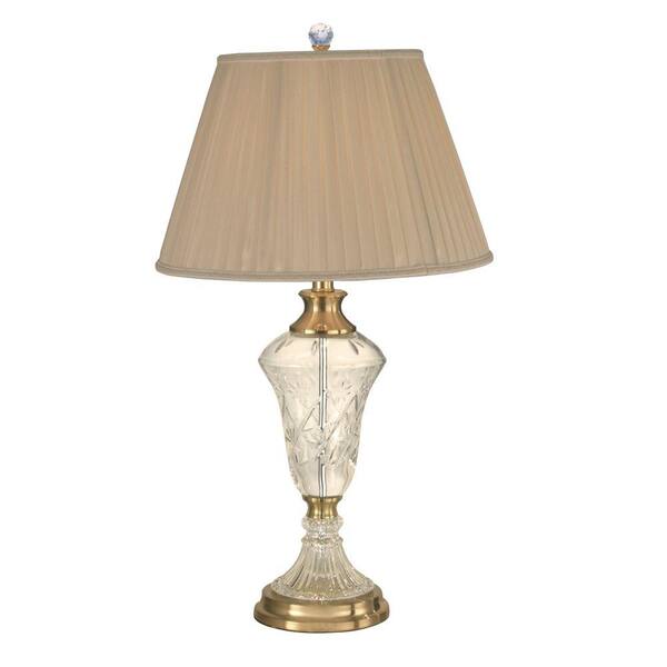 Dale Tiffany 29 in. Hilton Light Antique Brass Table Lamp-DISCONTINUED
