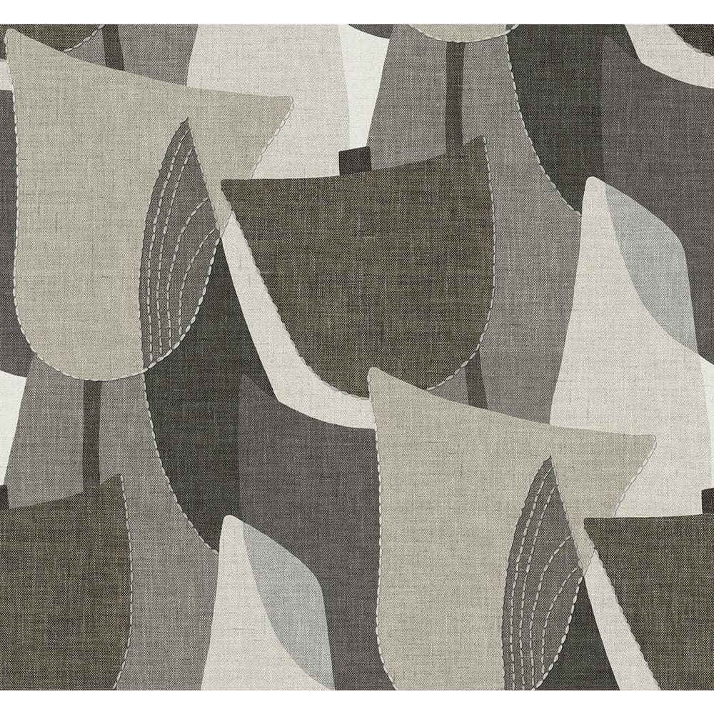 60.75 sq. ft. Pebble Mosley Tulips Embossed Vinyl Unpasted Wallpaper Roll price history on PriceWatchPro