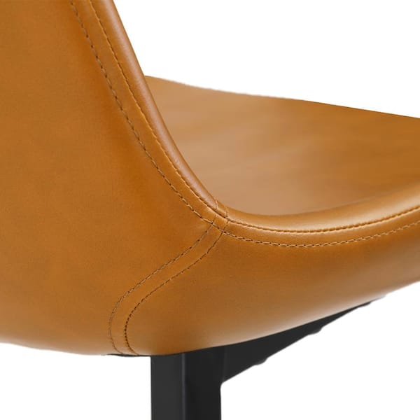 ブラウンレザー バースツール 約75cm