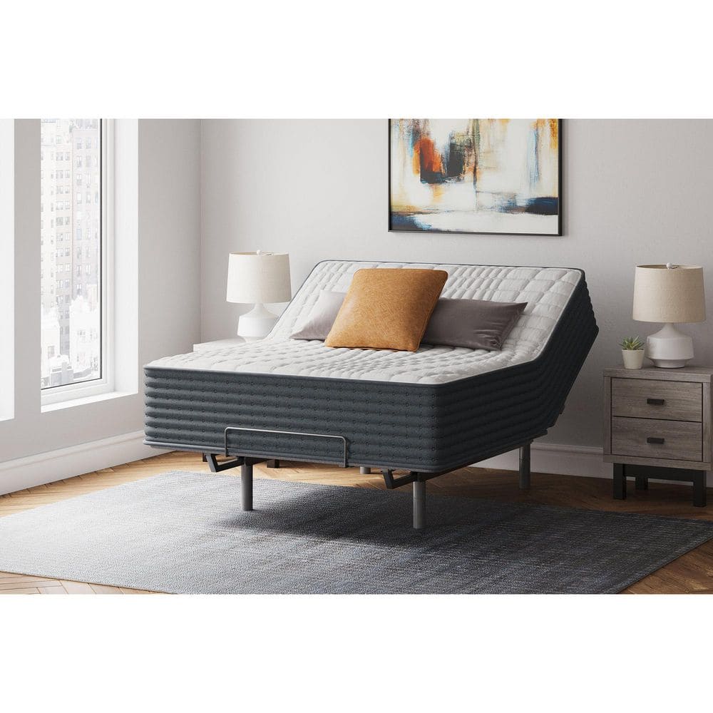 Queen White Innerspring Adjustable Bed Mattress