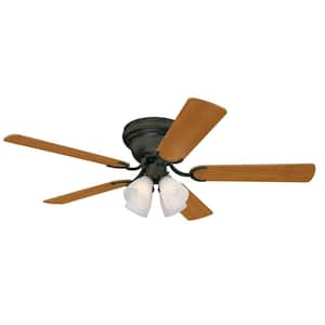 Contempra IV 52 in. LED Oil Rubbed Bronze Ceiling Fan with Light Kit