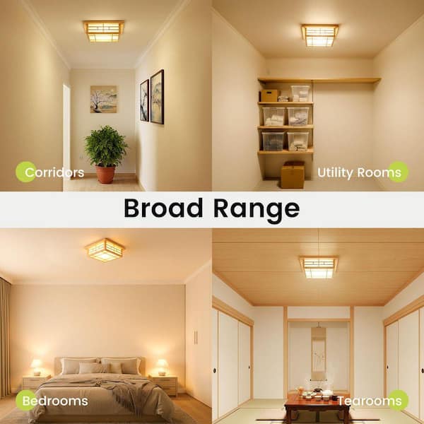 ◆タチカワ◆アルミブラインド◆W128×H198◆O-2511BL2◆ OUKANING Dimmable Tatami Style Japanese Square Wood in. 13.78 ブラインド