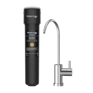 15UB 16000 Gal. Under-Sink Water Filter System, NSF/ANSI 42 Certified, with Dedicated Brushed Nickel Faucet