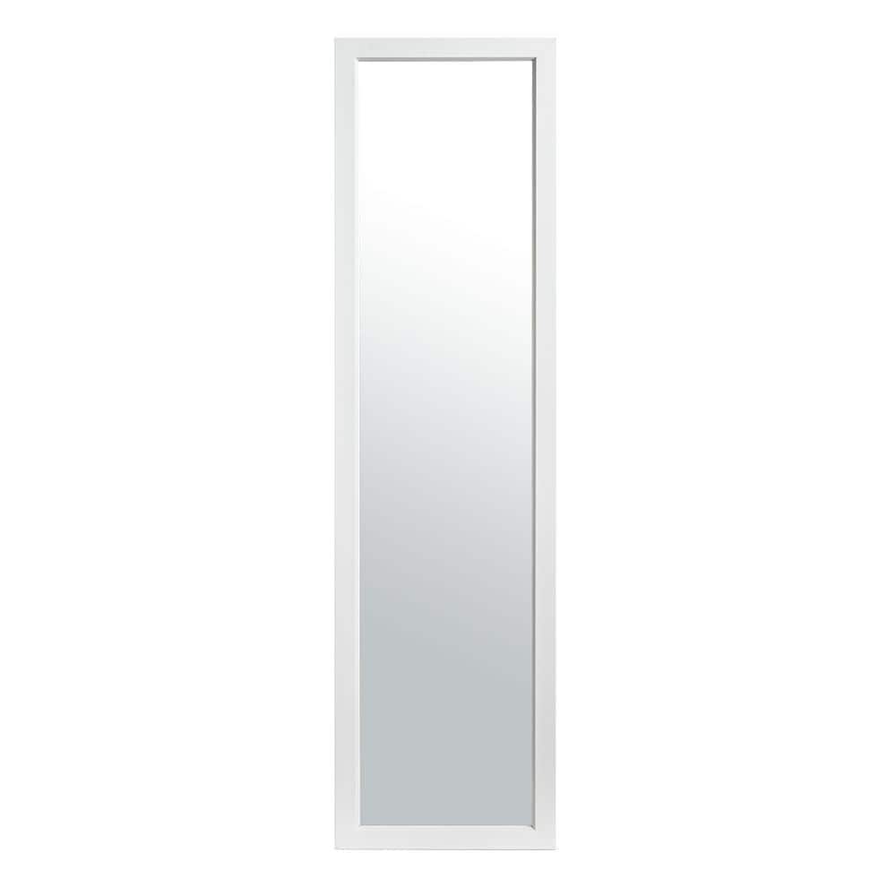 12 in. W x 55 in. H Rectangular Wood Framed Wall Mount Modern Decorative Ba