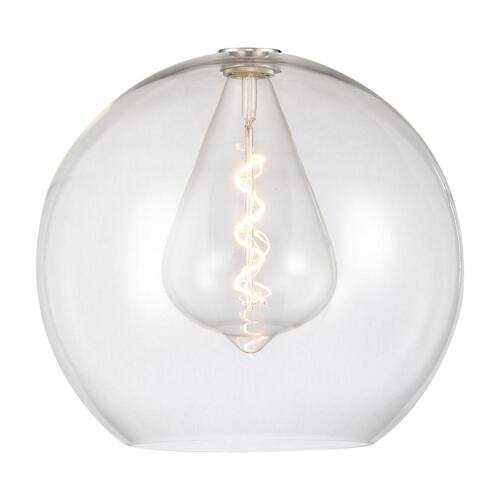 Athens 60-Watt 1-Light Oil Rubbed Bronze Shaded Mini Pendant Light with Clear Glass Innovations Pendant Lights