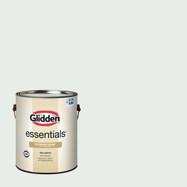 Glidden Essentials 1 gal. PPG1145-1 Rain Drop Semi-Gloss Exterior Paint