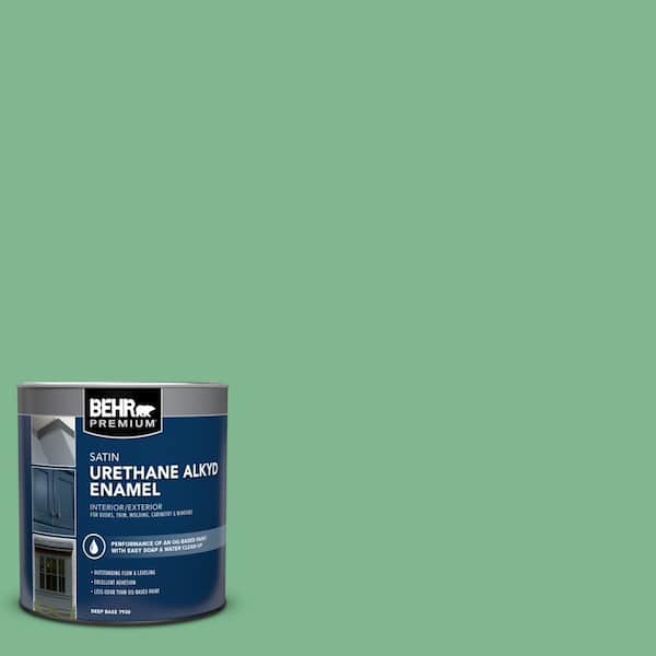 1 qt. #BIC-40 Veiled Chameleon Satin Enamel Urethane Alkyd Interior/Exterior Paint