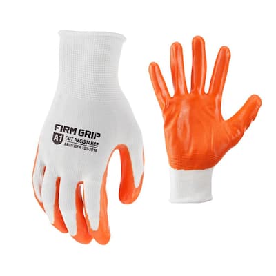 AceGrip Orange Latex Coated Gripper Gloves X 10 Pairs Size Choice UK Size 7 Small X 10 Pairs