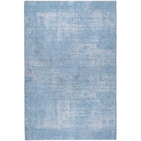 Dream Shag Premium Machine Washable Abstract ADS839 Blue 10 ft. x 14 ft. Area Rug