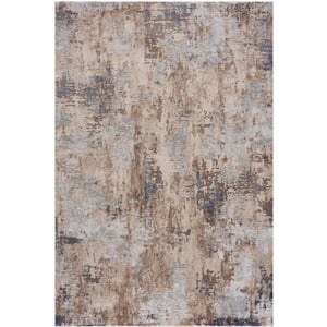 Vogue Collection Modern Abstract Area Rug Large (9x12 ft) - 9'2" x 12'6", Beige