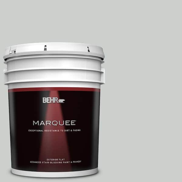 BEHR MARQUEE 5 gal. Home Decorators Collection #HDC-MD-06G Sparkling Silver Flat Exterior Paint & Primer