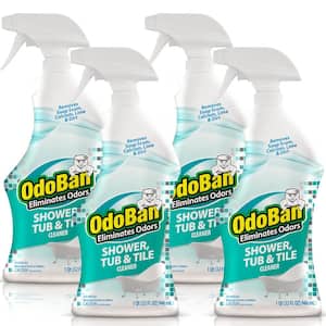 32 oz. Shower, Tub and Tile Cleaner, Powerful Foaming Bathroom Cleaner for Hard Water Stains Soap Scum, Calcium (4-Pack)