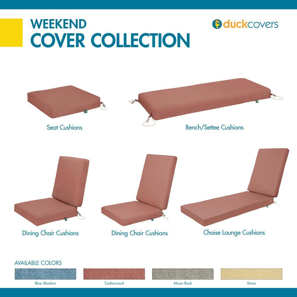 Cedarwood Water-Resistant Outdoor Chaise Lounge Cushion, 80" x 26" x 3"