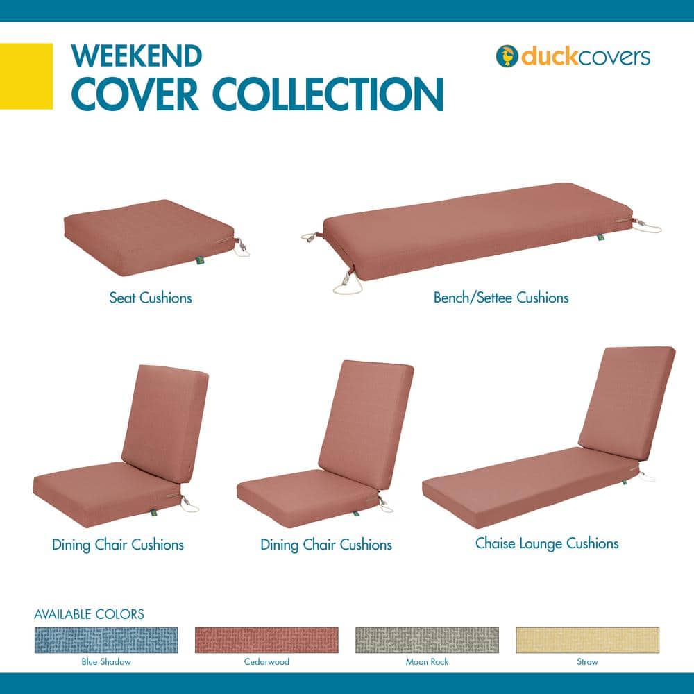 Cedarwood 36" Weekend Outdoor Dining Chair Cushion