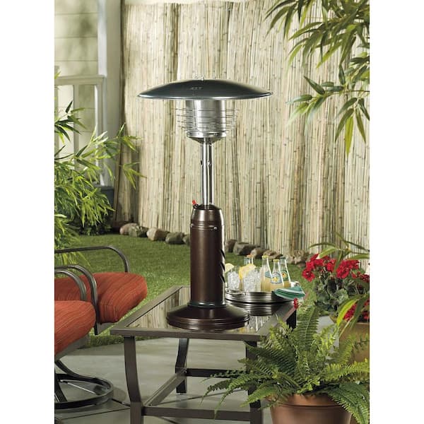 11,000 BTU Portable Hammered Bronze Propane Patio Heater on sale for $80.02