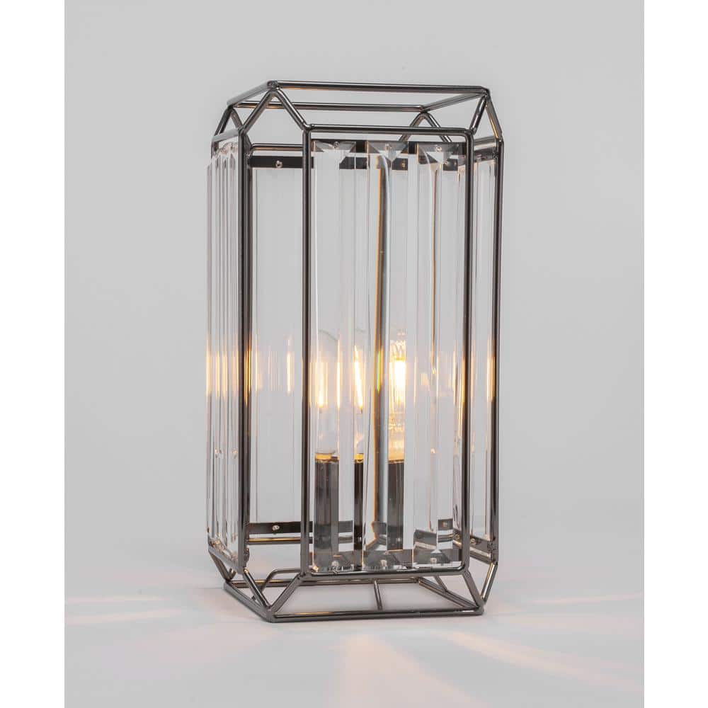 Bradley 12.5 in. Black Chrome Lamp Buffet Lamp
