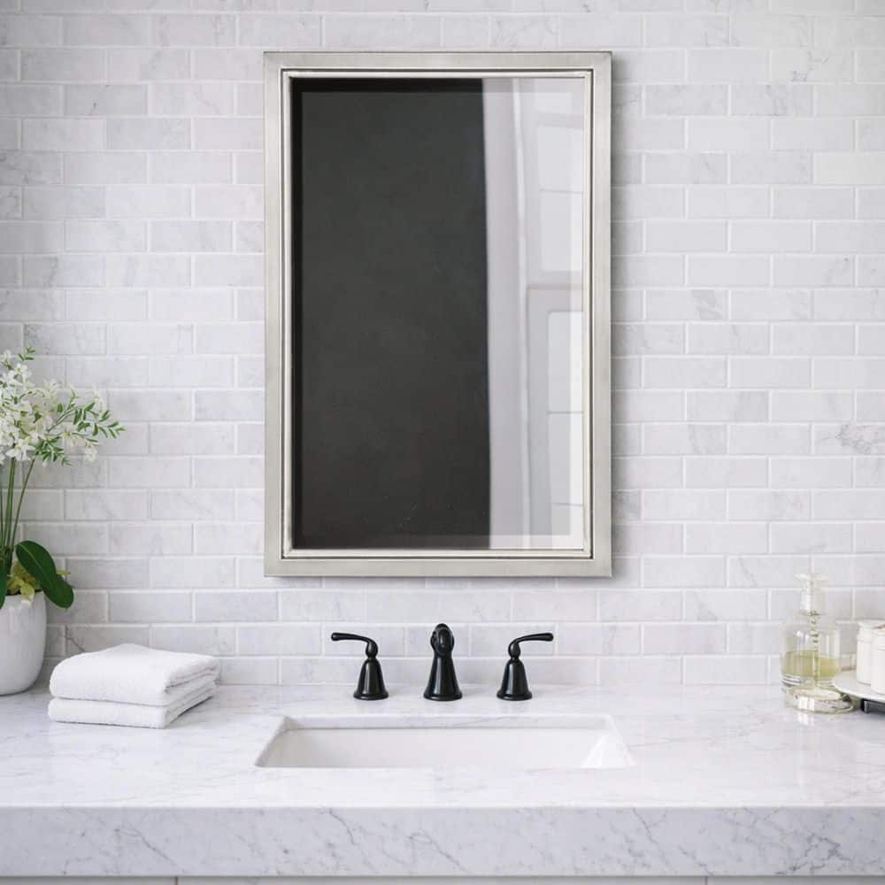 Deco Mirror 16 in. W x 26 in. H x 5 in. D Classic Framed Single