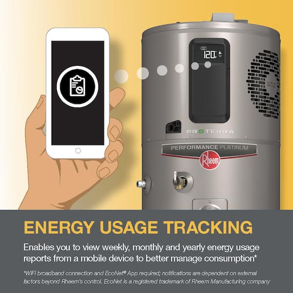 Rheem - Performance Platinum 50 Gal. 10-Year Hybrid High Efficiency Tank Electric Heat Pump Water Heater