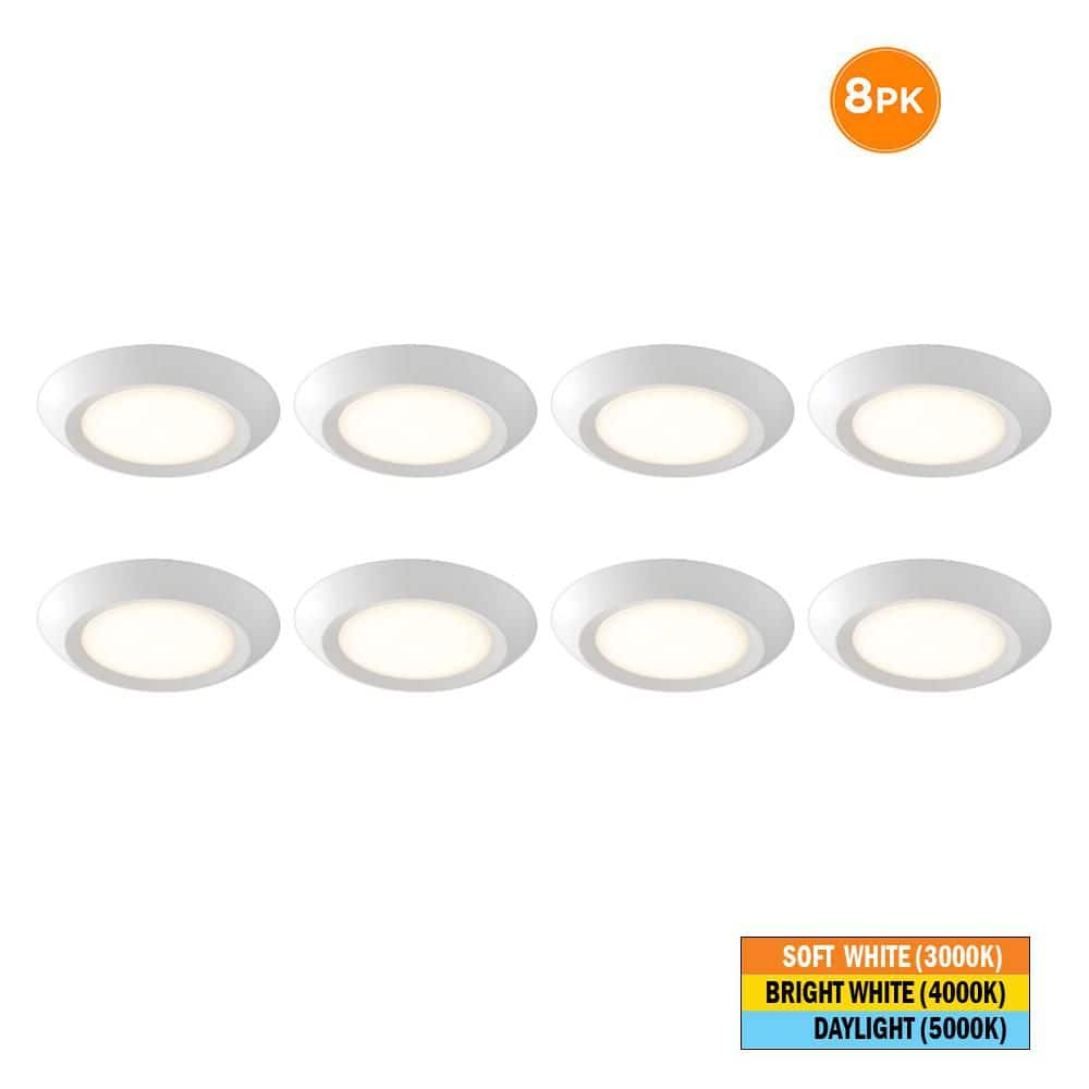 Commercial Electric 10 in. 18-Watt Adjustable CCT Disk Light