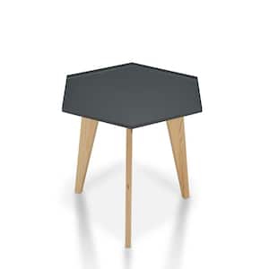 Douce Gray Geometric End Table