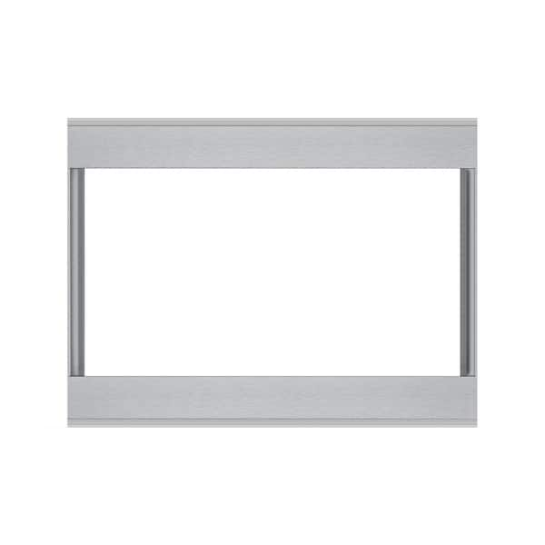 27" Built-In Trim Kit for Countertop Microwaves in Stainless Steel