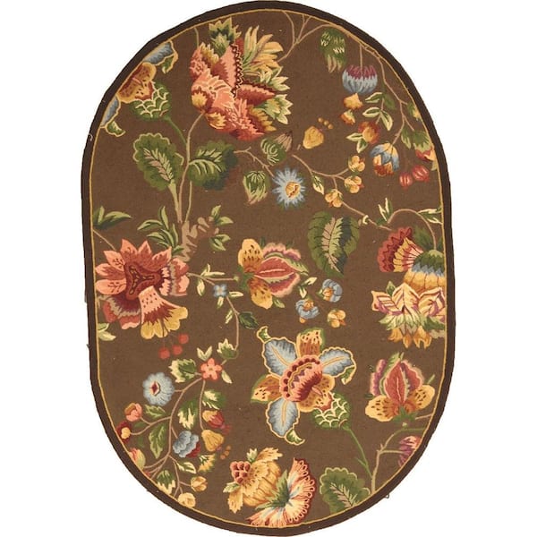 Safavieh Chelsea Brown 5 ft. x 7 ft. Oval Area Rug