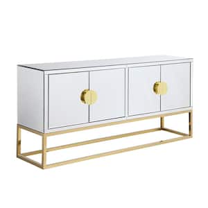 Levan Gold Mirrored 64 in. W Sideboard