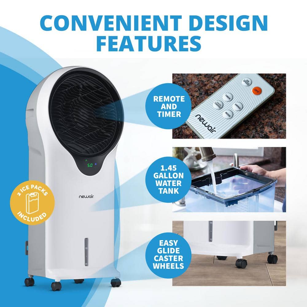 Buy 470 CFM, 3 speed Portable Evaporative Cooler and Fan for 250 sq. ft